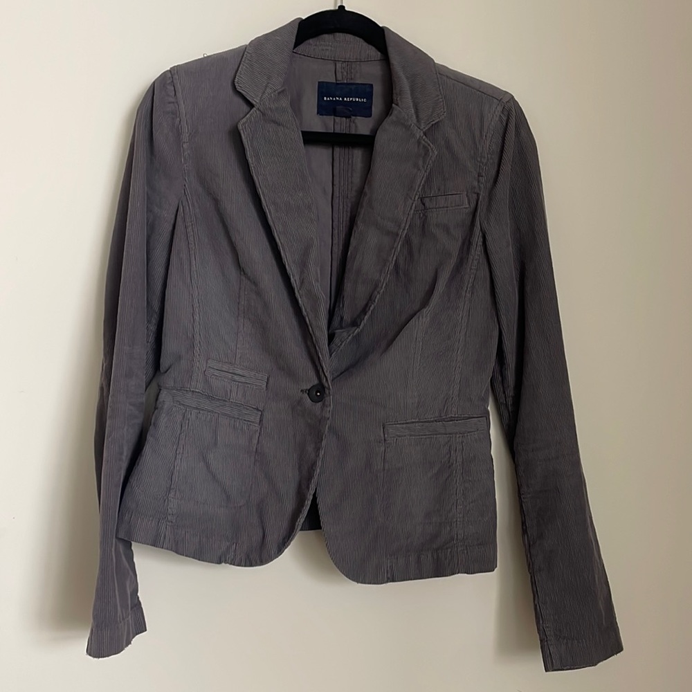 Banana Republic S Women’s Grey Corduroy Blazer